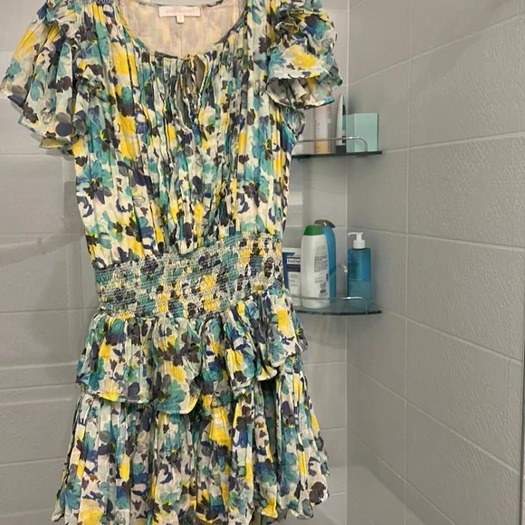 LoveShackFancy | Dresses | Love Shack Fancy Pretty Blue Green Yellow Dress  | Poshmark